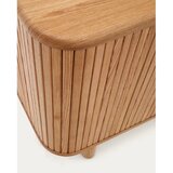 Kave Home Komoda v jesenovem dekorju z drsnimi vrati v naravni barvi 180x75,5x40 cm Mailen – | Shoptok.si