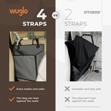 WUGLO siv vodoodporen avtomobilski sedež za pse do 26 kg - velikost l odprta embalaža | Shoptok.si