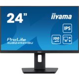 Iiyama monitor LED XUB2492HSU-B6 24” IPS 1920 x 1080 @100Hz 250 cd/m² 1300:1 0.4ms HDMI DP USBx4 height, swivel, tilt, pivot (rotation both sides) cene