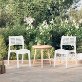 The Living Store Vrtni stol 2 kosa bel poliuretan - Vrtni Stol, (21471443) Cene