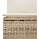  2-dijelni set vrtnih sofa s jastucima bež od poliratana bagrem | shoptok.hr