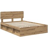  Krevetna konstrukcija Umjetnička hrastovina 150 x 200 cm | shoptok.hr