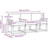  Set vanjskih sofa 3 kom. | shoptok.hr