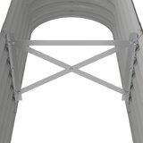  Povišena vrtna gredica od pocinčanog čelika 152 x 40 x 36 cm sivi | Eponuda.com