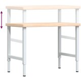  Radni stol 100x60x(73-99,5) cm od masivne hrastovine pravokutni | shoptok.hr