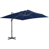  Konzolni vrtni suncobran s aluminijskim stupom 3 x 3 m azurni | shoptok.hr
