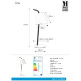 Markslöjd 107729 - Stona lampa SPIN 1xE27/40W/230V | Eponuda.com