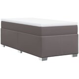  s oprugama i madracem sivi 90 x 190 cm od umjetne kože | shoptok.hr