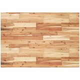  Zidna polica za umivaonik od čelika i masivnog bagremovog drva Smeđa 160 x 50 x 4 cm | shoptok.hr