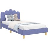  Krevet za djecu s uzglavljem Traper plava 90 x 200 cm Tkanina | shoptok.hr