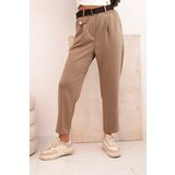 Kesi Włoski Women's set butter hoodie with pants and belt fango | shoptok.hr
