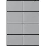  Zid za walk-in tuš Crna 140 x 195 cm Staklo otporno na udarce | Eponuda.ba