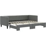  Dnevni krevet na razvlačenje bez madraca tamnosivi 80x200 cm | shoptok.hr