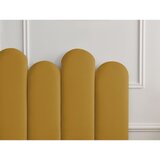 Bobochic Paris Senf žuti tapecirani bračni krevet s prostorom za odlaganje s podnicom 160x200 cm Badja – | shoptok.hr