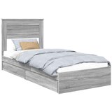  Okvir za krevet Siva Sonoma 90 x 200 cm Konstruirano drvo | shoptok.hr