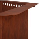  Prsten za vatru Rđa 80 x 80 x 25 cm Otporni čelik | shoptok.hr