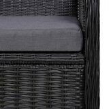  7-dijelni vrtni blagovaonski set crni | shoptok.hr