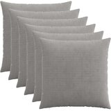  Presvlaka za jastuk 6 pcs HEERLEN Svjetlosiva 55 x 55 cm Kord | shoptok.hr