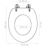  Toaletna daska 2 kom MDF crna | shoptok.hr