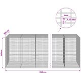 Gabion s žicom debljine 3,5 mm i mrežom 5x2,5 cm 350x100x100 cm | shoptok.hr
