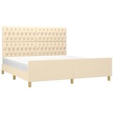  Okvir za krevet bez madraca krem 180 x 200 cm od tkanine | Eponuda.com