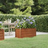 vidaXL Povišena vrtna gredica boja hrđe 100 x 40 x 45 cm čelik COR-TEN Cijene