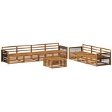 vidaXL Zunanja garnitura za sedenje 8 pcs Naravna Masiven les akacije, (5000281167) | Shoptok.si