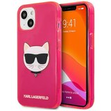 Karl Lagerfeld Originalen ovitek KLHCP13SCHTRP za iPhone 13 Mini pink silikonska zaščita - Choupetts head Cene