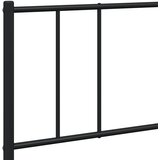  Metalni okvir kreveta uzglavlje i podnožje crni 200x200 cm | shoptok.hr
