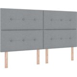  LED Box Spring Krevet Svijetlo siva 180 x 200 cm tkanina | shoptok.hr