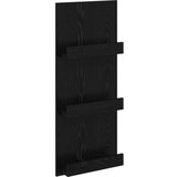  Polica za časopise s policom Crni hrast 51 x 11 x 102 cm | shoptok.hr