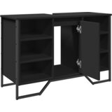 Ormarić za umivaonik crni 91 x 35 x 60 cm konstruirano drvo | shoptok.hr