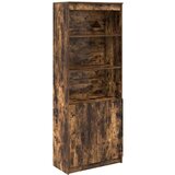 vidaXL Visoka komoda dimljeni hrast 70x35x180 cm konstruiranog drva | shoptok.hr