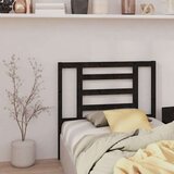  Uzglavlje za krevet crno 96 x 4 x 100 cm od masivne borovine | shoptok.hr