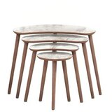 Hanah home Set stolova od 4 dela Moon White | Eponuda.com