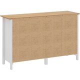 Komoda Hill bijela 130 x 40 x 80 cm od masivne borovine | shoptok.hr
