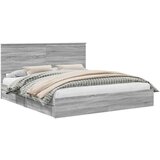  Krevet s od storage Siva Sonoma 180 x 200 cm Konstruirano drvo | shoptok.hr
