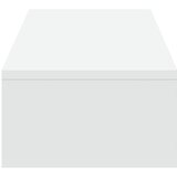  Stalak za monitor s ladicama bijeli 100x27x15 cm inženjerski drvo | shoptok.hr