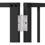  Vrata za pse 2 pcs Crna 80 x 100 cm Cinkani čelik | shoptok.hr