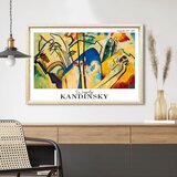 WALLXPERT 4262AHSKANDINSKY-007 Višenamenska Dekorativna Slika u Ram | Eponuda.com