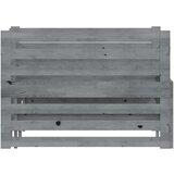  Dnevni ležaj na izvlačenje sivi od borovine 2 x (90 x 200) cm | shoptok.hr