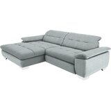CARRYHOME KOTNA SEDEŽNA GARNITURA, mikrovlakna platinaste barve | Shoptok.si