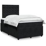  box spring s madracem crni 120 x 190 cm baršunasti | shoptok.hr