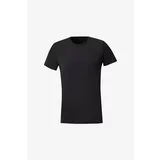 AC&Co / Altınyıldız Classics Men's Black Standard Fit Normal Cut Warmth Retaining Breathable Flexible Thermal Underwear T-Shirt