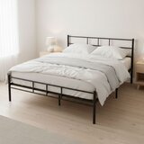 Modern Home Krevet sa metalnim ramom 140x200 cm sa podnicom Black Frame | Eponuda.com