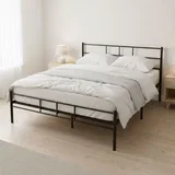 Krevet sa metalnim ramom 140x200 cm sa podnicom Black Frame