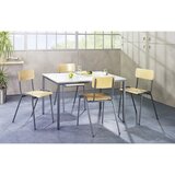 eurokraft basic večnamenska miza, vxšxg 720 x 1600 x 800 mm, plošča v imitaciji bukve, ogrodje bazaltno sivo | Shoptok.si