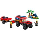Lego city fire 4x4 fire truck with rescue boat ( LE60412 ) | ePonuda.com