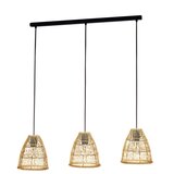 Eglo Ayesgarth viseća lampa 3xE27, 91 cm, crna/pleteni ratan, 43867 | shoptok.hr
