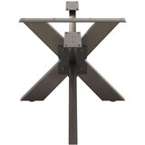  Kava miza noga oblika pajka naravno jeklo 98x58x(42-43)cm jeklo, (21828668) | Shoptok.si